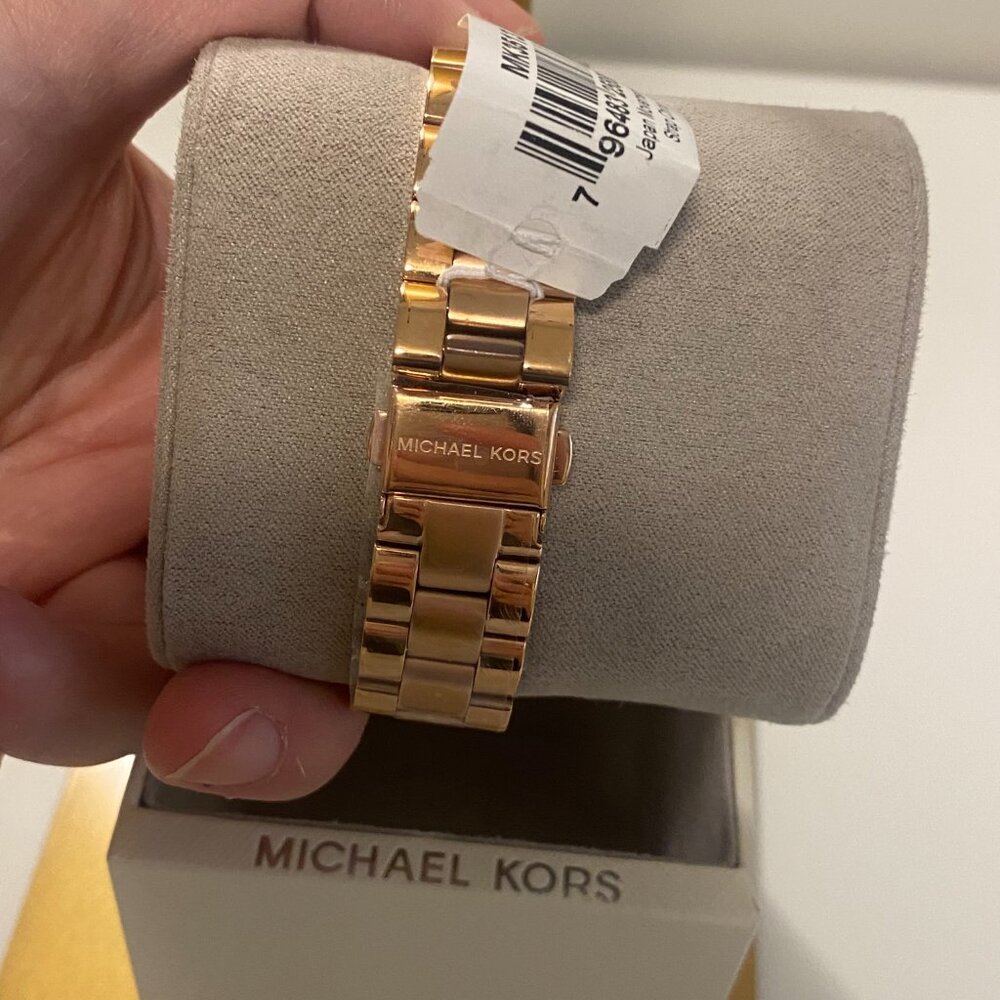 Michael Kors Mini Slim Runway Rose Gold-Tone Three-Hand Watch NWT - Picture 7 of 7